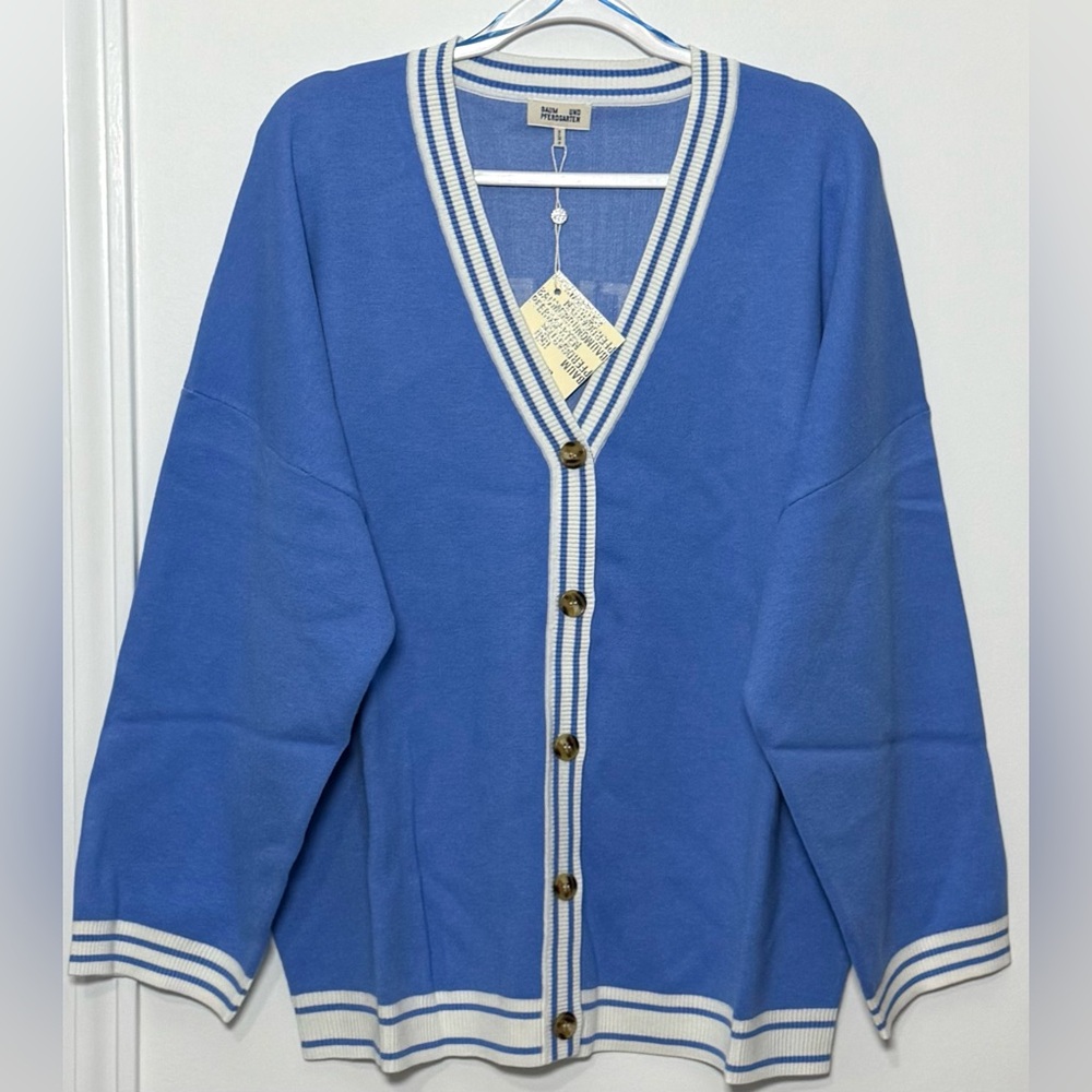 Baum Und Pferdgarten NWT Cissi The Baum Factory Wedgewood Blue Cardigan - Picture 3 of 6